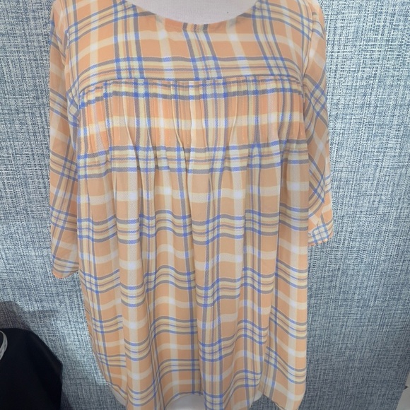 Plaid Sheer Blouse Michael Kors - Picture 4 of 7